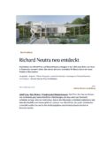 Architektur von Richard Neutra entdeckt